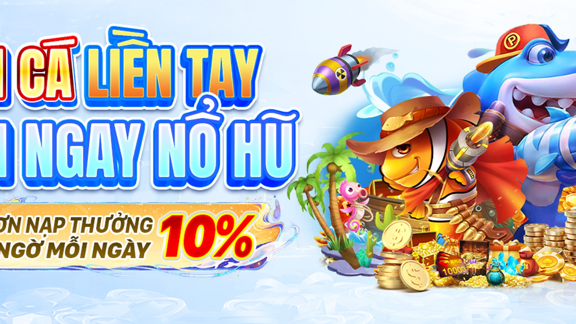 Giao diện game bắn cá Thabet88 với nhiều loại cá và vũ khí