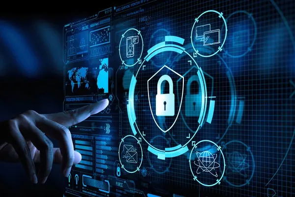 Biểu tượng tiền điện tử và công nghệ blockchain